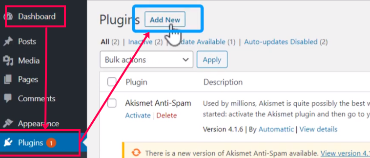 Add New Plugin - Bit Form