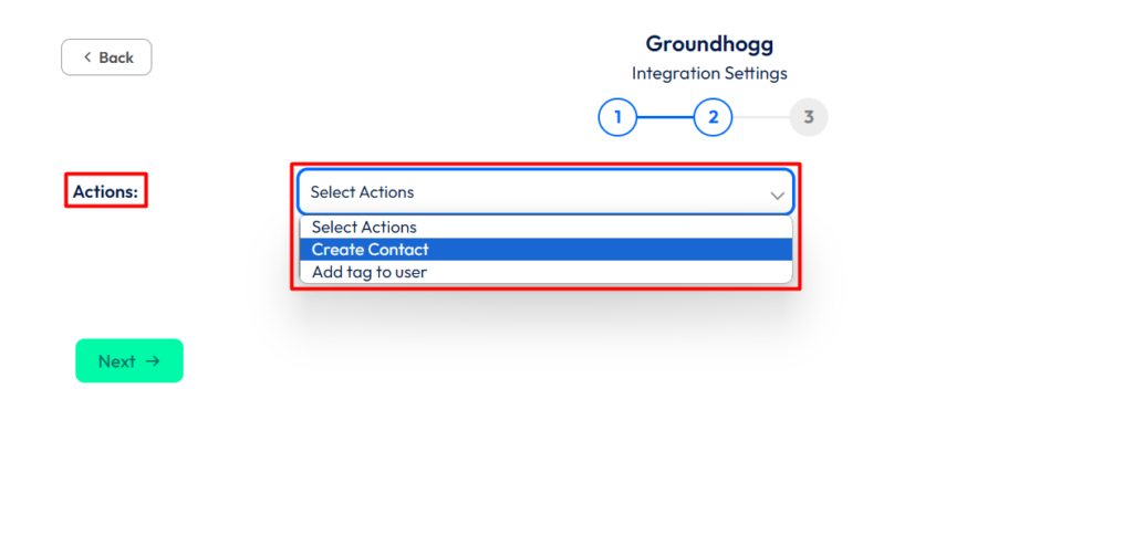 Groundhogg Integration with Bit Form - Actions - Create a Contact