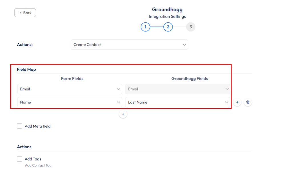 Groundhogg Integration with Bit Form - Field Mapping