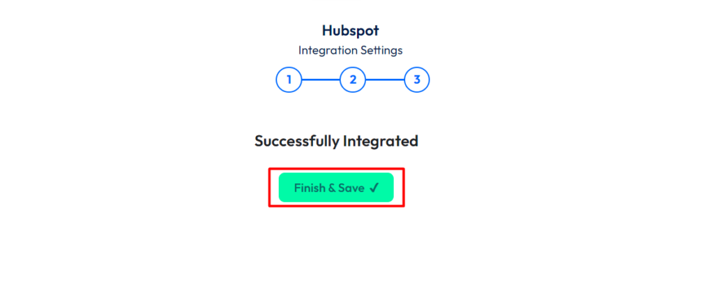 HubSpot Integration with Bit Form - Finish and Save