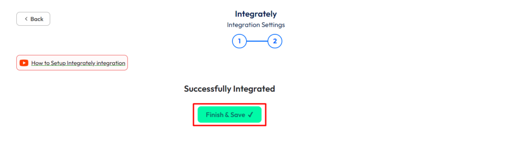 Integrately integration with Bit Form - Finish and Save