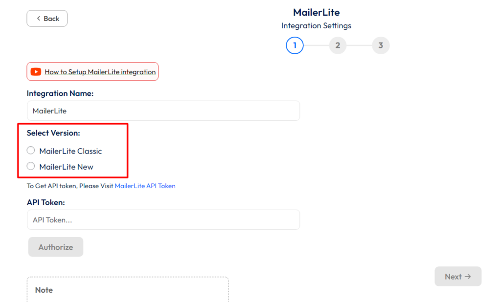 MailerLite Integration Bit Form - Select Version