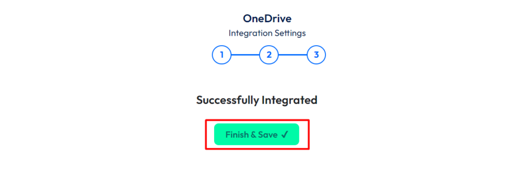 OneDrive Integration with Bit Form - Finish and Save