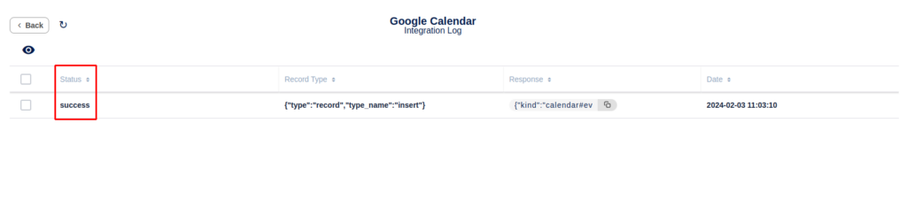 Google Calendar Integrations - Success