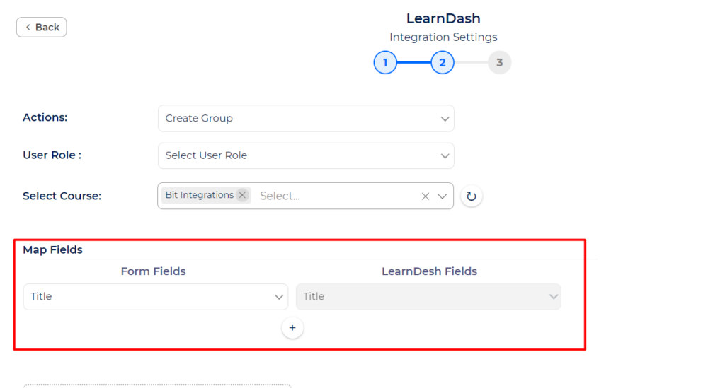 LearnDash Integrations With Bit Integrations - Fields Mapping