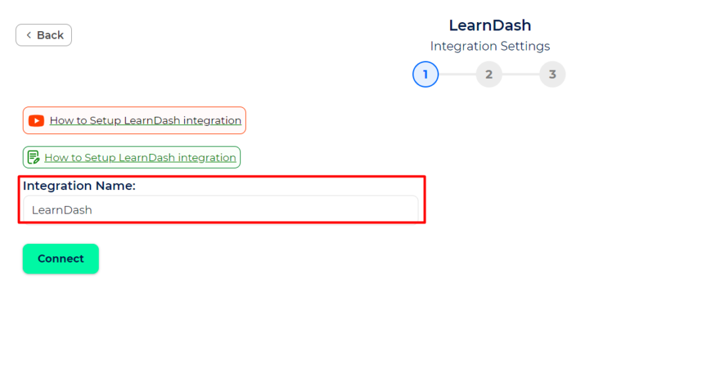 LearnDash Integrations With Bit Integrations - Set Integration Name