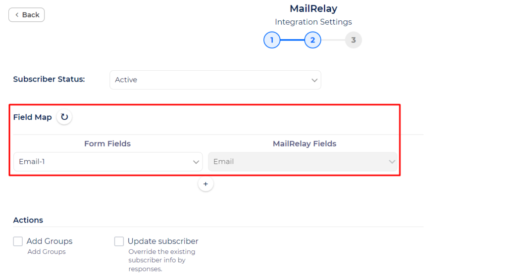 Mailrelay Integration with Bit Integrations - Field Mapping
