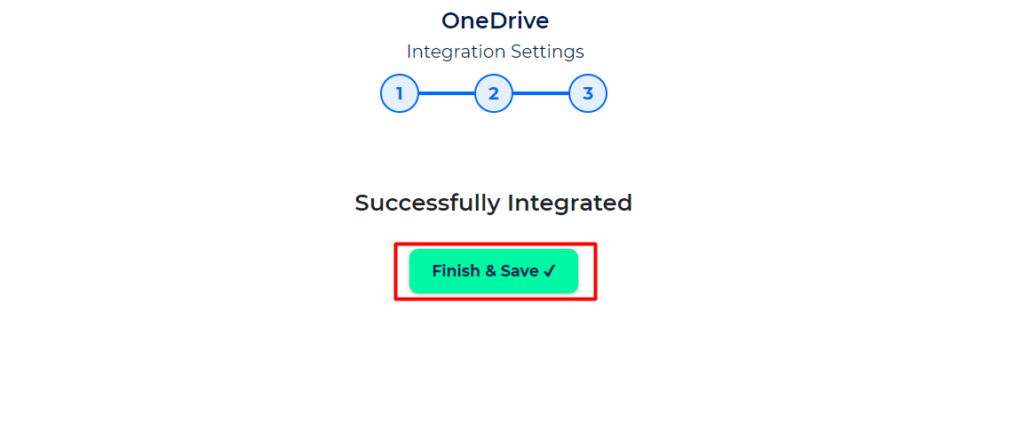 OneDrive Integration with Bit Integrations - Finish and Save