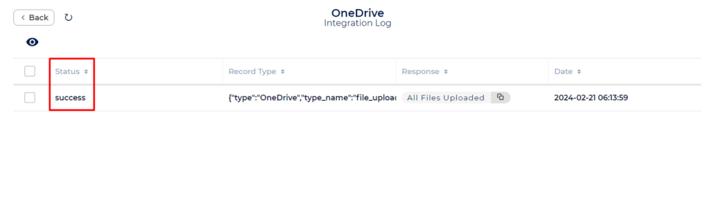 OneDrive Integration with Bit Integrations - Success