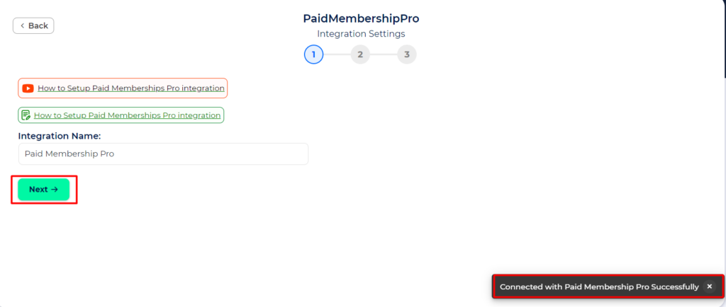 Paid Memberships Pro Integration with Bit Integrations - Connected