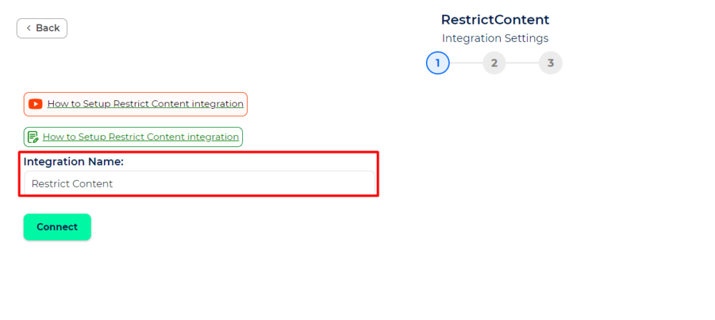 Restrict Content Integration with Bit Integrations - Set Integration Name