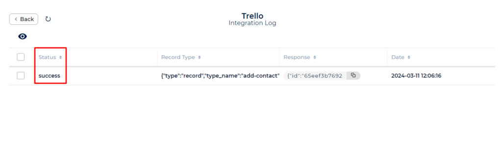 Trello Integration with Bit Integrations - Success