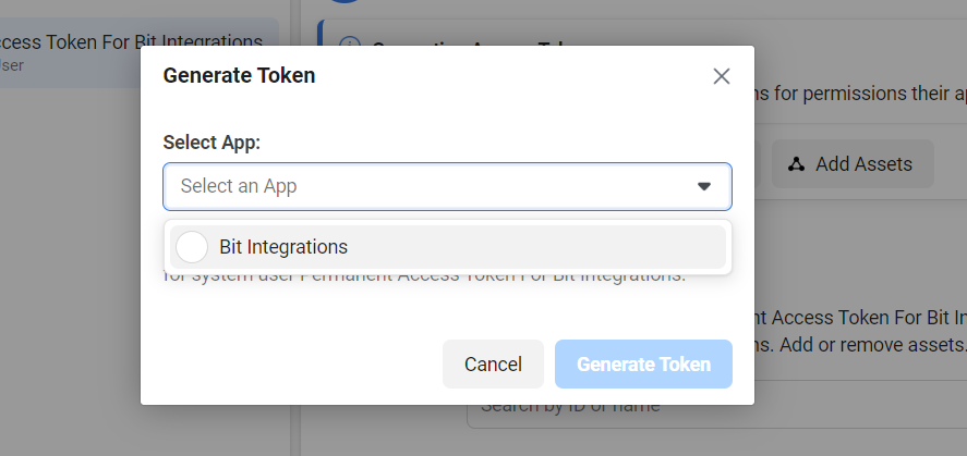 gererate-token-select-app