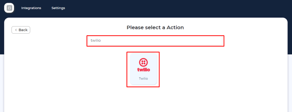 select-action-twilio