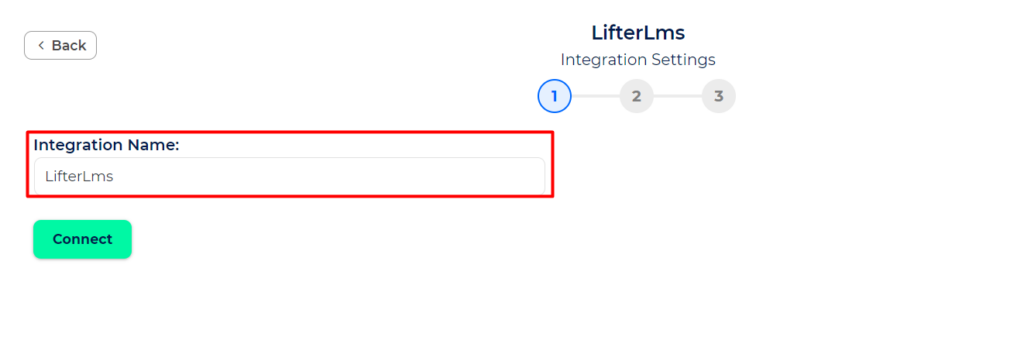 LifterLMS Integrations set name