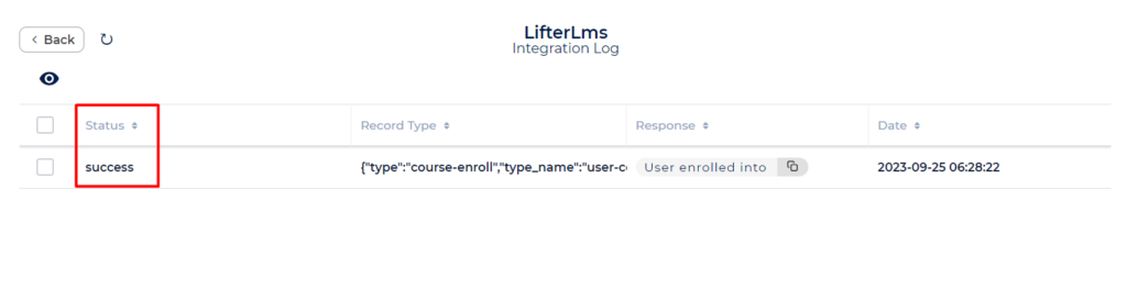 LifterLMS Integrations success