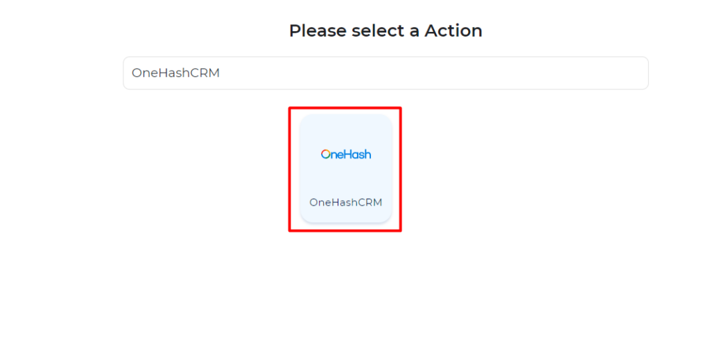 OneHash CRM Integrations
