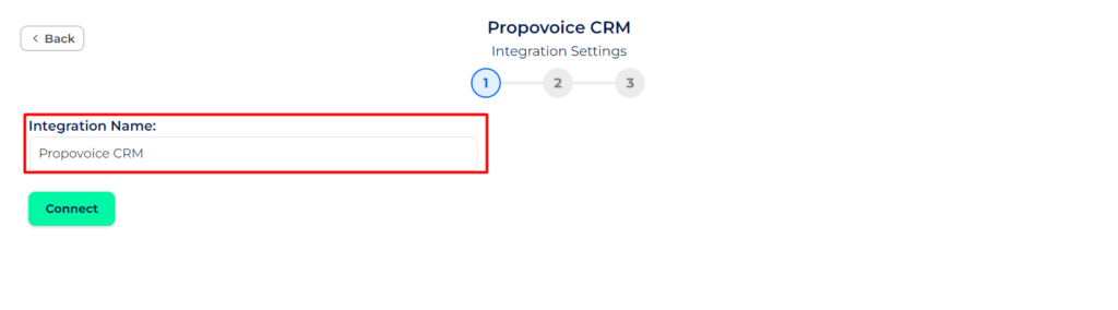 Propovoice CRM integrations set name