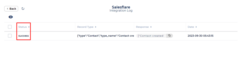 Salesflare Integrations success 