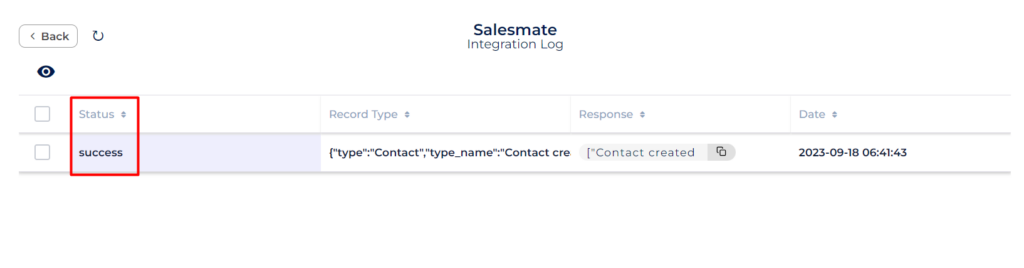 Salesmate Integrations success