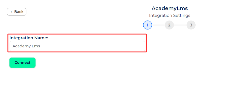 Academy LMS Integrations Name