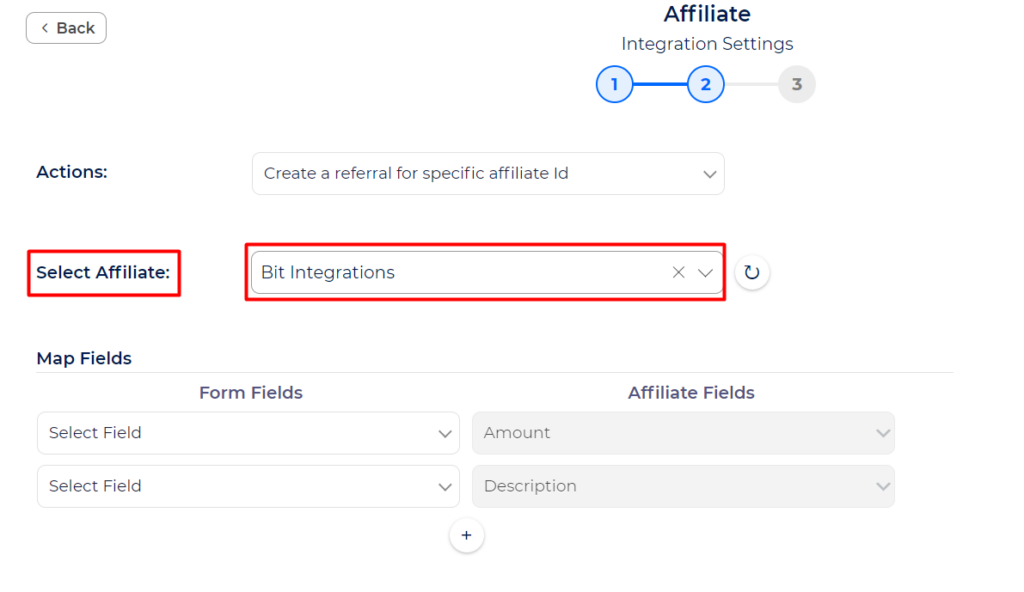 AffiliateWP Integrations - Select Affiliate