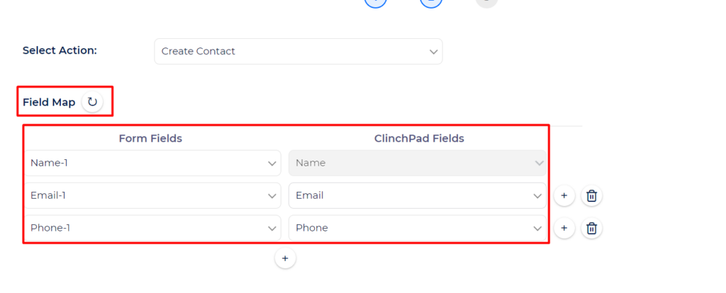 ClinchPad Integrations field mapping