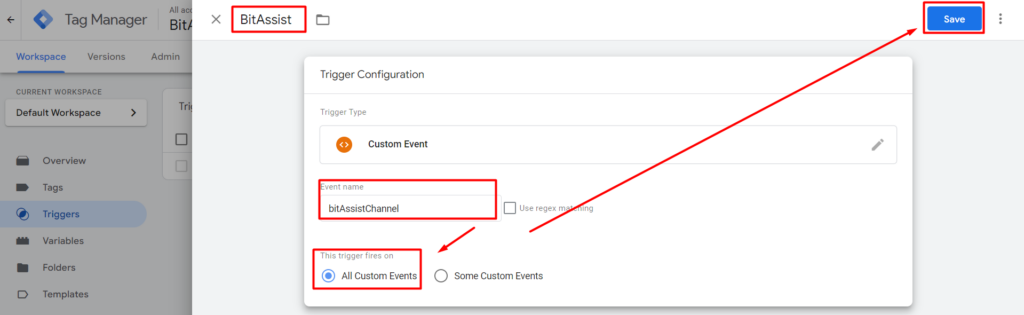 Google Analytics custom event