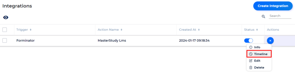 MasterStudy LMS Integrations - Timeline