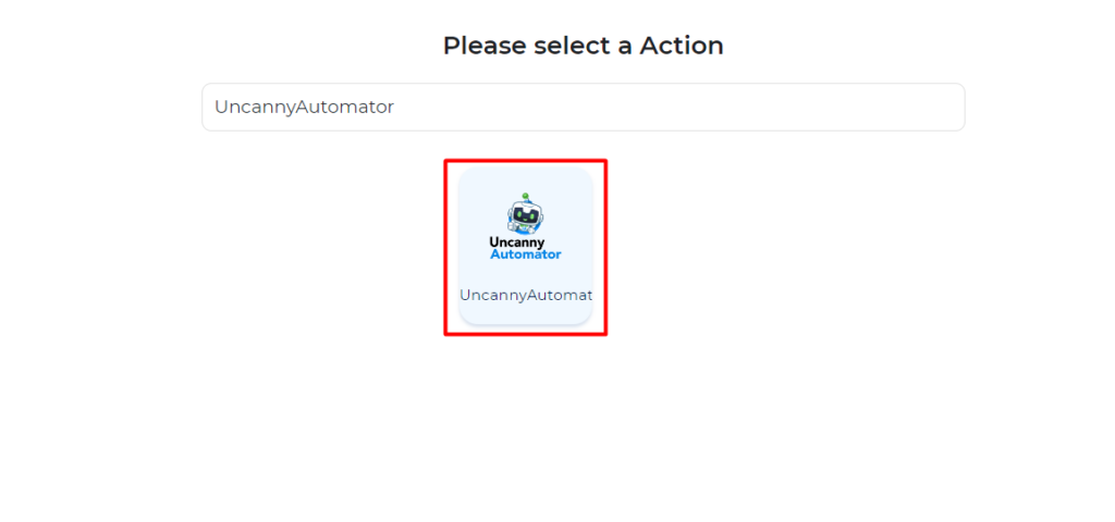 Uncanny Automator Integrations - Search and select