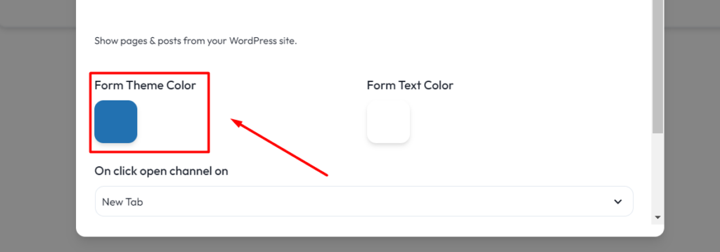 WP Search Form Theme Color