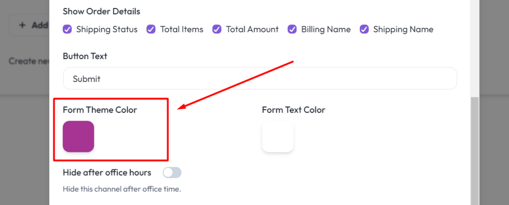 WooCommerce Form Theme Color