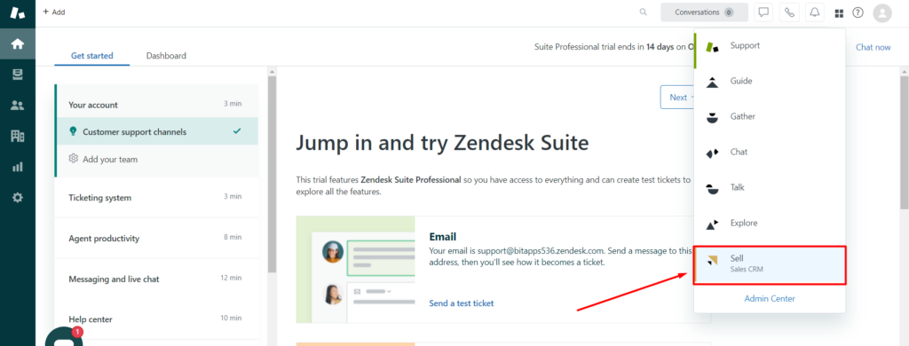 Zendesk Integrations go to sell