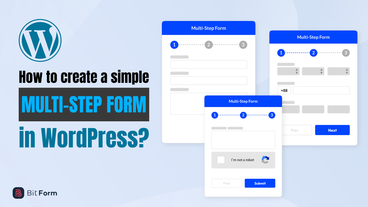How to create a simple multi step form in WordPress