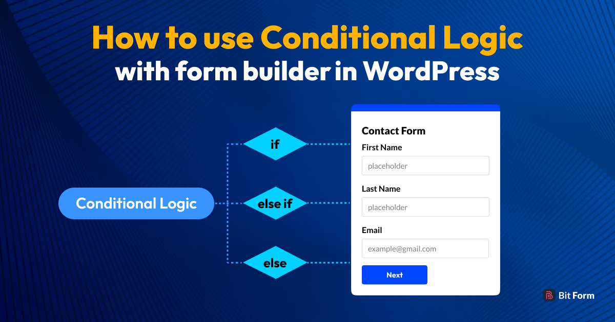 How to use conditional logic with form builder in WordPress