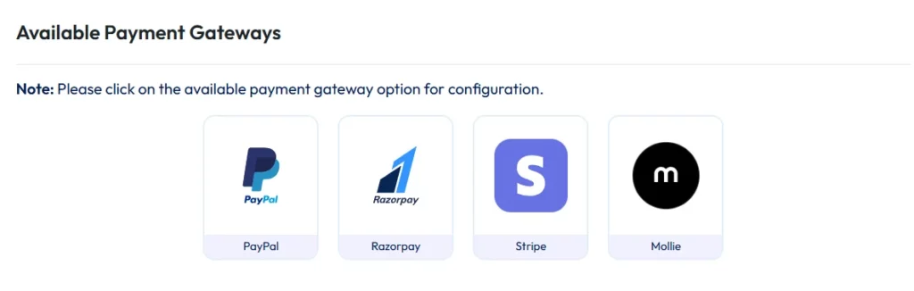 Integrated payment option in form builder 