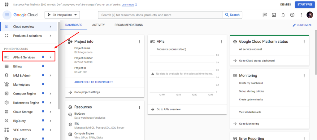 Google Sheets Integrations - APIs and Services