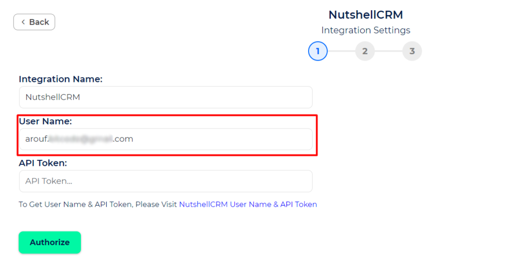 Nutshell CRM Integrations paste email in bit integrations