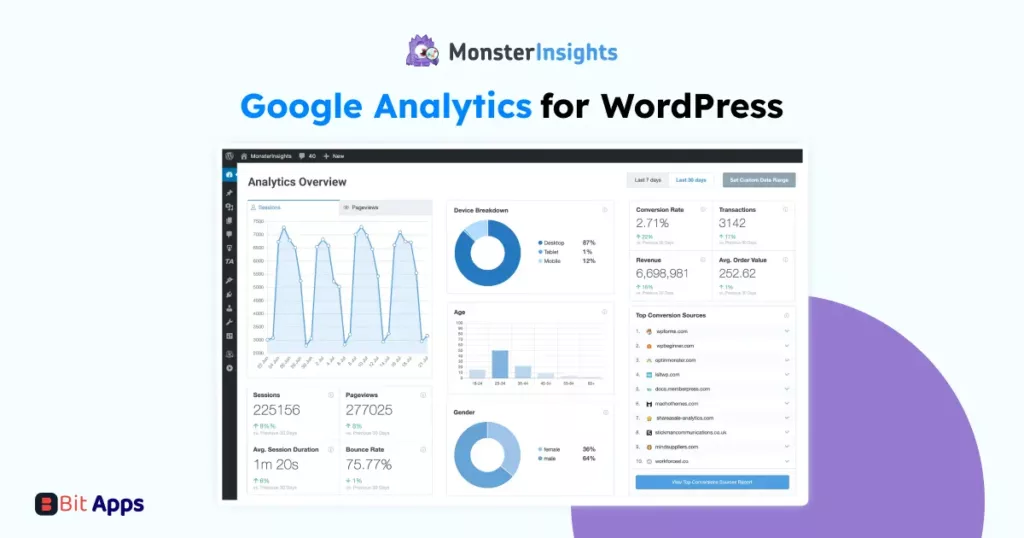 wordpress google analytics tool