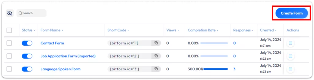 create a contact form in WordPress