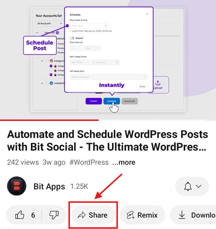 open youtube video on mobile