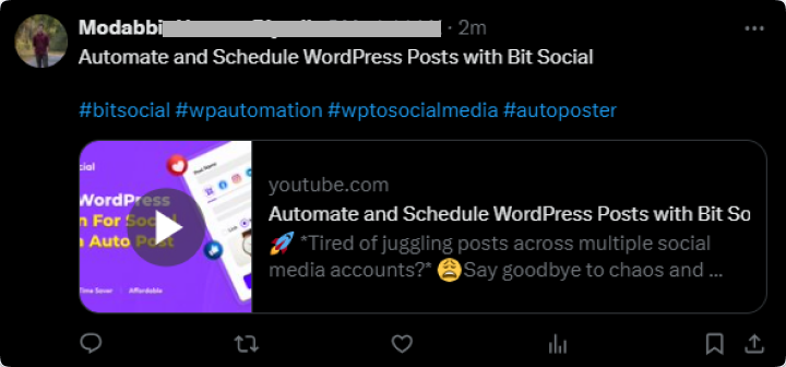 Share YouTube Video on Twitter (X)