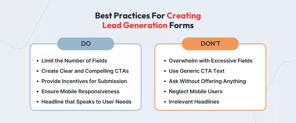Best Practices for High-Converting Lead Generation Forms