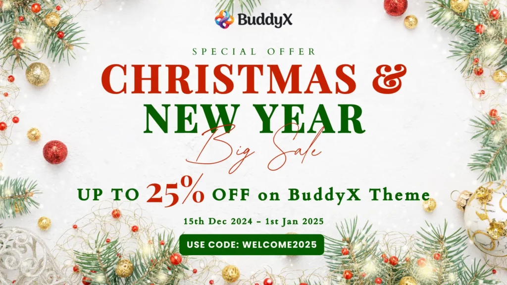 BuddyX Christmas Banner