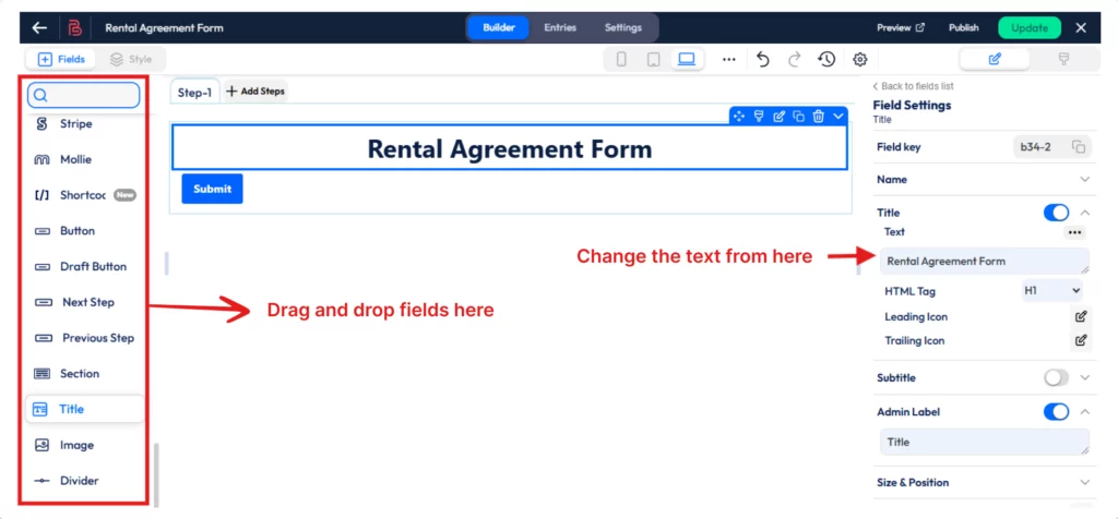 Electronic Signature to WordPress Form