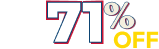 71 off