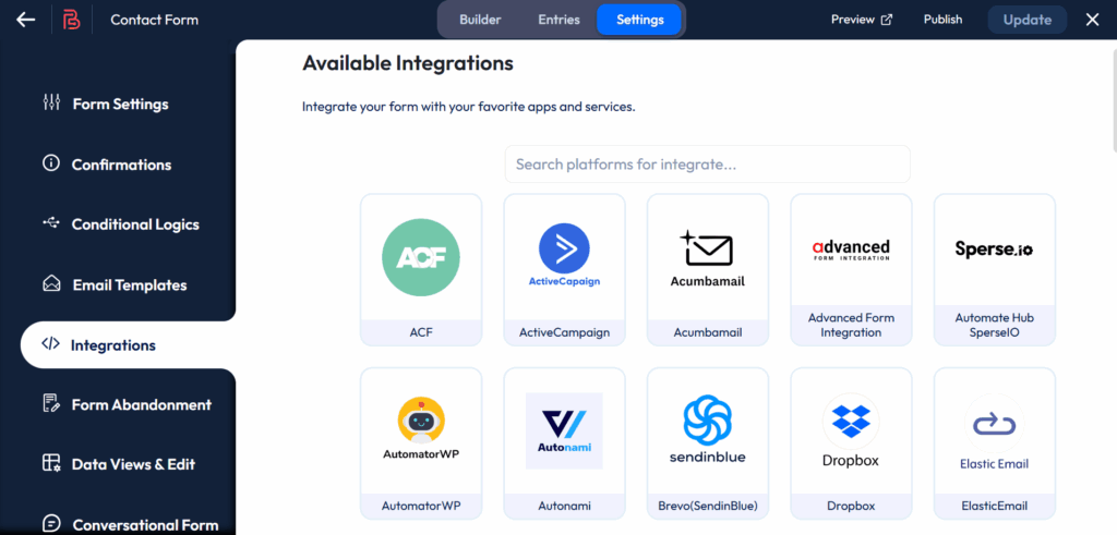 Bit Form Integrations