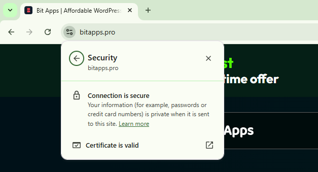 SSL Certificate to secure your website