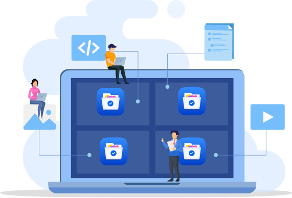 file manager hero illustration
