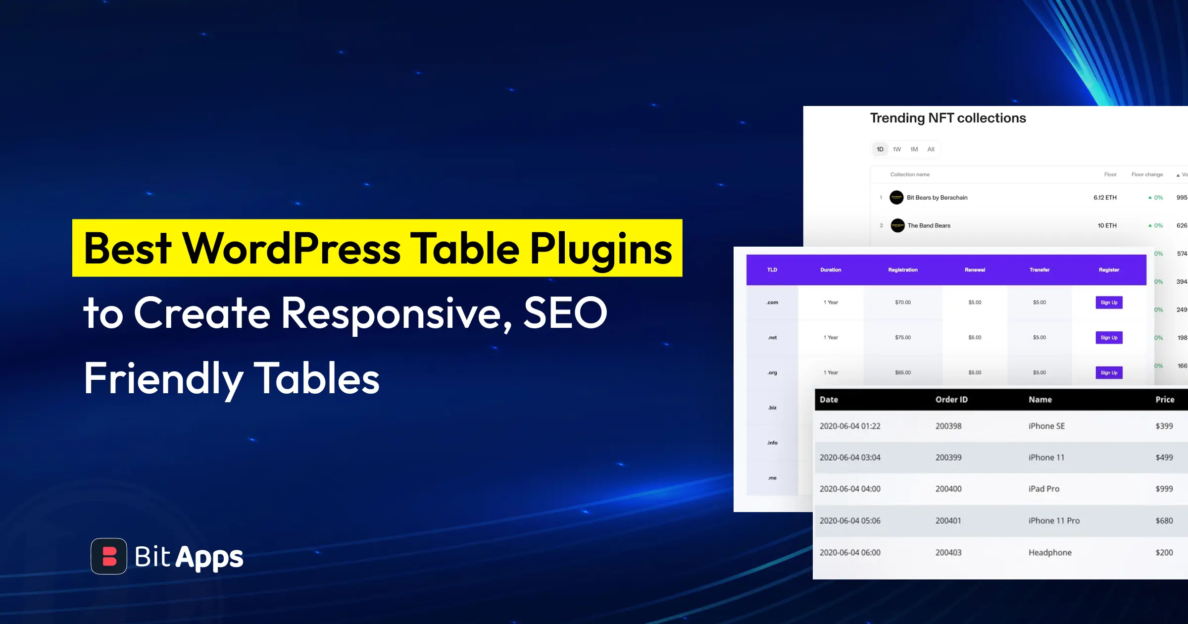WordPress Table Plugins